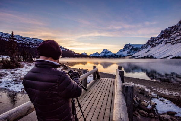 Photography workshop at Bow Lake