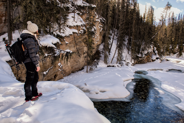 In Johnston Canyon, Banff